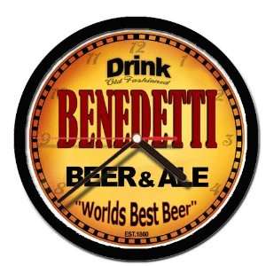  BENEDETTI beer and ale cerveza wall clock 