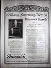 1925 BRUNSWICK RECORDS Tudor Console Model Phonograph Music Ad