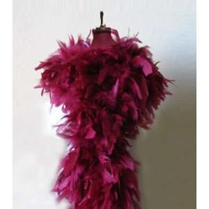  100g Burgundy Feather Chandelle Boa for Halloween, costume 