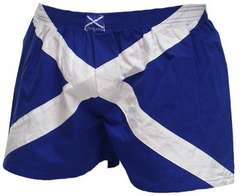 Scottish Saltire Cross Flag Boxer Shorts Scotland Short  