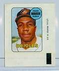 1969 TOPPS DECAL FRANK ROBINSON ORIOLES NR MT
