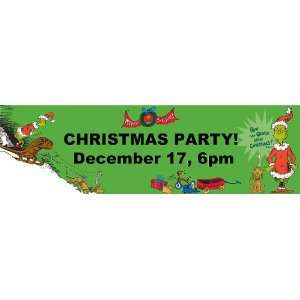  Grinch Personalized Banner Standard 18 x 61 Health 