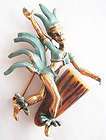 Vintage Colorful Enamel Figural Female Spanish Senorita Dancer Brooch 
