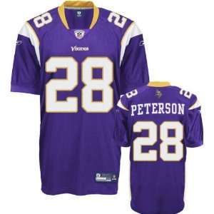  Adrian Peterson Jersey Reebok Authentic Purple #28 