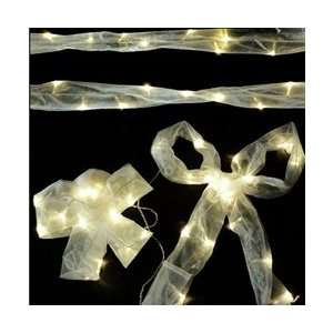   LED 5 foot Ribbon Light, White, Battery Operated Patio, Lawn & Garden