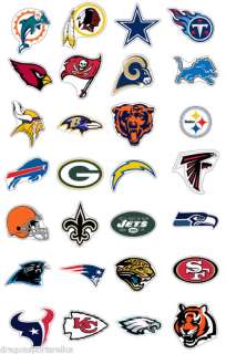 NFL JUMBO LOGO DECAL STICKER   ALL NFL TEAMS AVAILABLE  