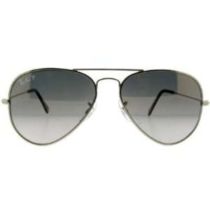   Titanium/ Polarized Grey Gradient 086/M3 58mm Titanium Sunglasses