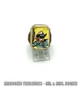 1950s King Features Lone Ranger Character plastic Ring HTF  