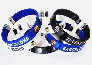 fc real madrid barcelona JUVENTUS Wristband Bracelet JH  
