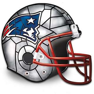 Officially Licensed New England Patriots Stained Glass Design Helmet 