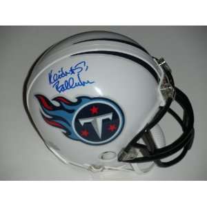  Keith Bulluck Signed Tennessee Titans Mini Helmet 