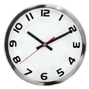  Timekeeper Round Wallclock with Chrome Frame and Screened 