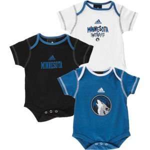  Minnesota Timberwolves Outerstuff NBA Newborn 3pc Bodysuit 