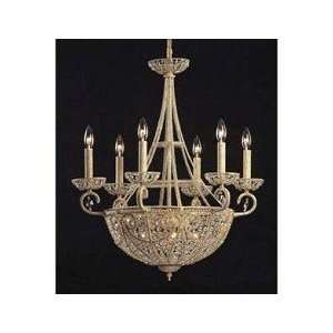  Bethany Collection Ivory Finish Ten Light Chandelier
