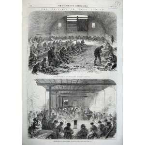  1868 London Labour Yard Bethnal Green Sewing Class Work 