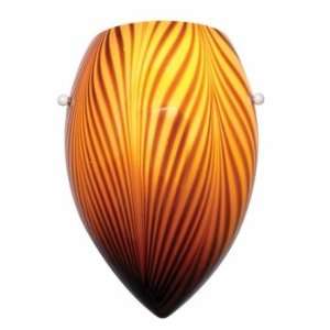  WAC Lighting Tigra Wall Sconce Glass Shade   Amber