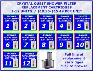 CRYSTAL QUEST SHOWER FILTER REPLACEMENT CARTRIDGES  