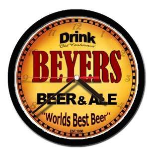  BEYERS beer and ale cerveza wall clock 