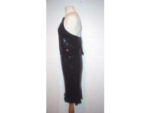 Identity & Basix II black sequined silk skirt outift 8  