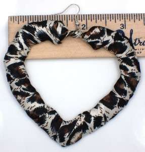 Basketball Wives Inspired Bamboo Leopard Heart Shape Printed Wrap 