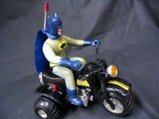 Batman Battery Operated Motorcycle 1960’s Rare  