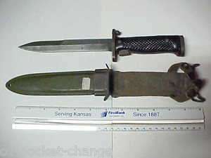 US M5 Bayonet For M1 Garand   Imperial With US M8A1 VP Co Scabbard 