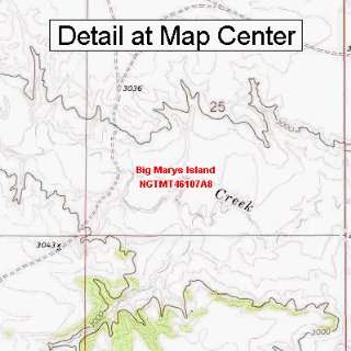  USGS Topographic Quadrangle Map   Big Marys Island 