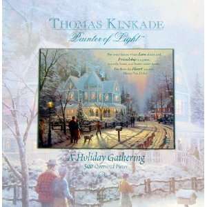  Thomas Kinkade Painter of Light A Holiday Gathering Puzzle 