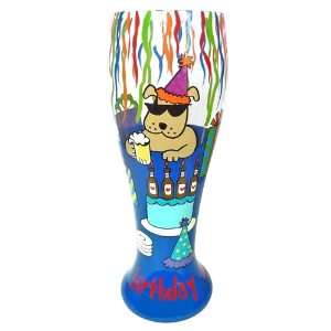  Top Shelf Big Dog Birthday Pilsner Glass