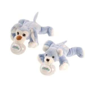   Paci Plushies P nut the Puppy and Bentley the Bear (Boy Package) Baby