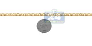 New Solid 10K Yellow Gold Mens Mariner Curb Chain Necklace 28 Inches 