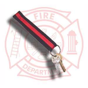  Thin Red Line Key Ring   Firefighter 
