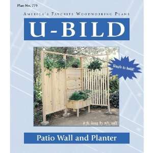 Bild Patio Wall and Planter Woodworking Plan 779  