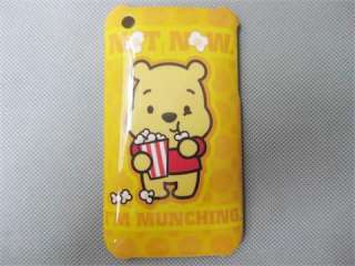 Wish Pooh Bear eat popcorn butterfly hard case cover for apple iphone 