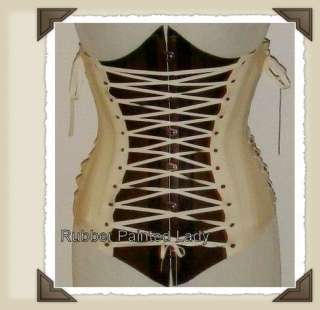 YOU ARE BIDDING ON A BRAND NEW WHITEWITH TRANSPARENT BROWN HEAVY LATEX 