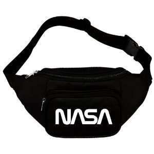  NASA Worm Logo Waist Fanny Pack Black 