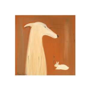  Greyhound and Rabbit   Fine Limited Edition Print by Ken 