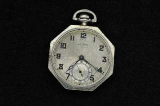 VINTAGE 12S ILLINOIS THE MASTER OCTAGON POCKETWATCH FOR REPAIRS 
