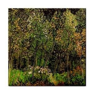  The Grove By Vincent Van Gogh Tile Trivet 