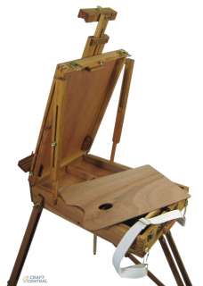 This handcrafted beech, hardwood, varnished easel, adjusts to numerous 