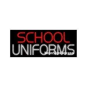 School Uniforms LED Sign