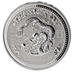  2000 1 Kilo Silver Lunar Year of the Dragon (Series 1 