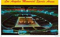 California postcard Los Angeles Memorial Sports Arena stadium  