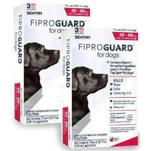  6 PACK Fiproguard Flea & Tick Squeeze On for Dogs 45 88 