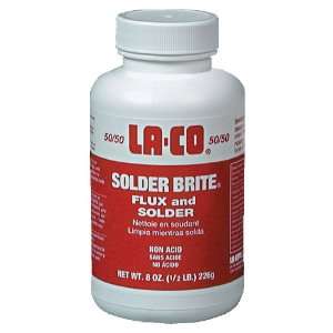 LA CO Solder Brite 50/50 Flux Combination Flux and Solder Paste, 1/2 