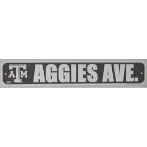   NCAA TEXAS A&M AGGIES TEAM LOGO Street Sign