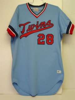   Bert Blyleven Game Used Powder Blue Road Jersey Minnesota Twins Signed