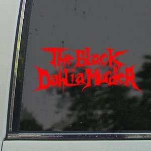  The Black Dahlia Murder Red Decal Truck Window Red Sticker 