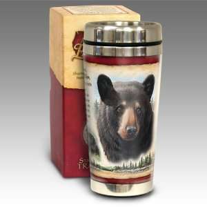Black Bear Stainless Steel Coffee Mug 