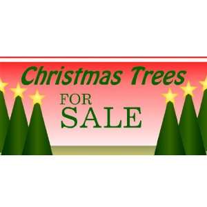    3x6 Vinyl Banner   Christmas Trees for Sale 